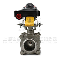 三片式球阀加限位器