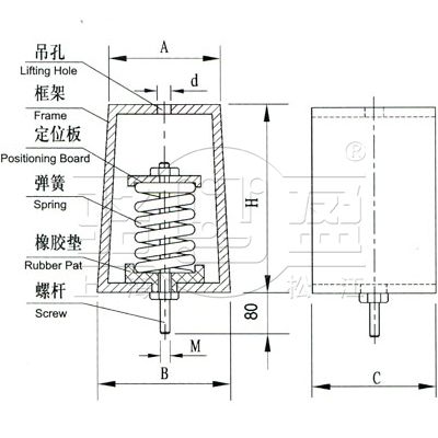 XHS吊式减震器
